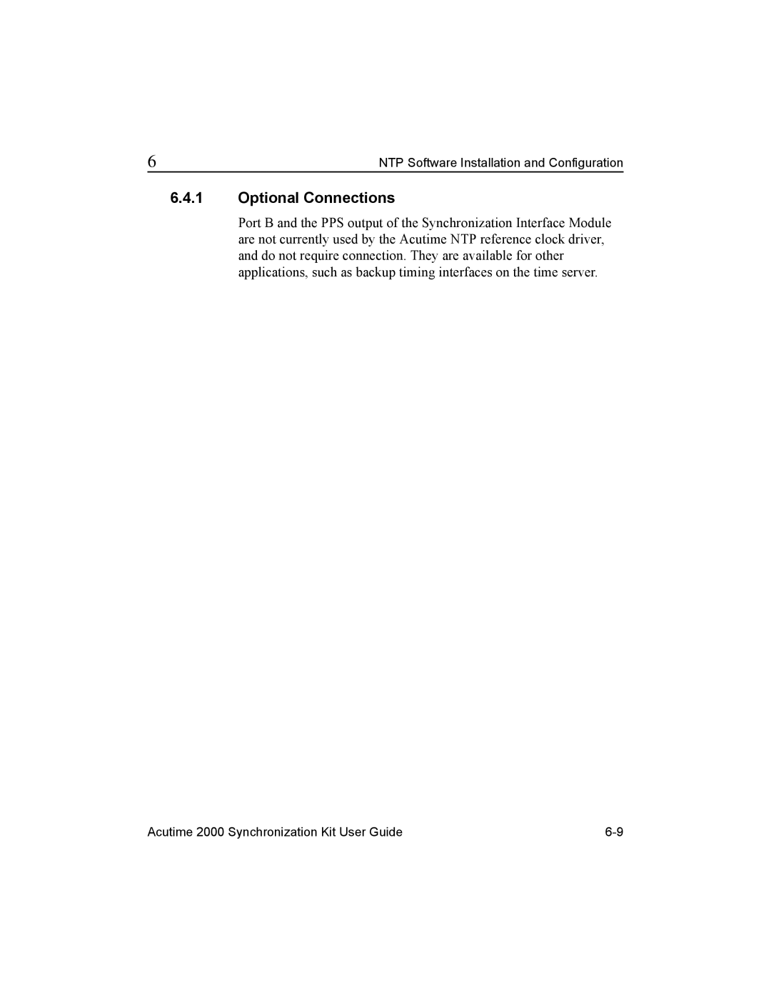 Trimble Outdoors AcutimeTM2000 Synchronization Kit, Part Number 45005-00-ENG manual Optional Connections 