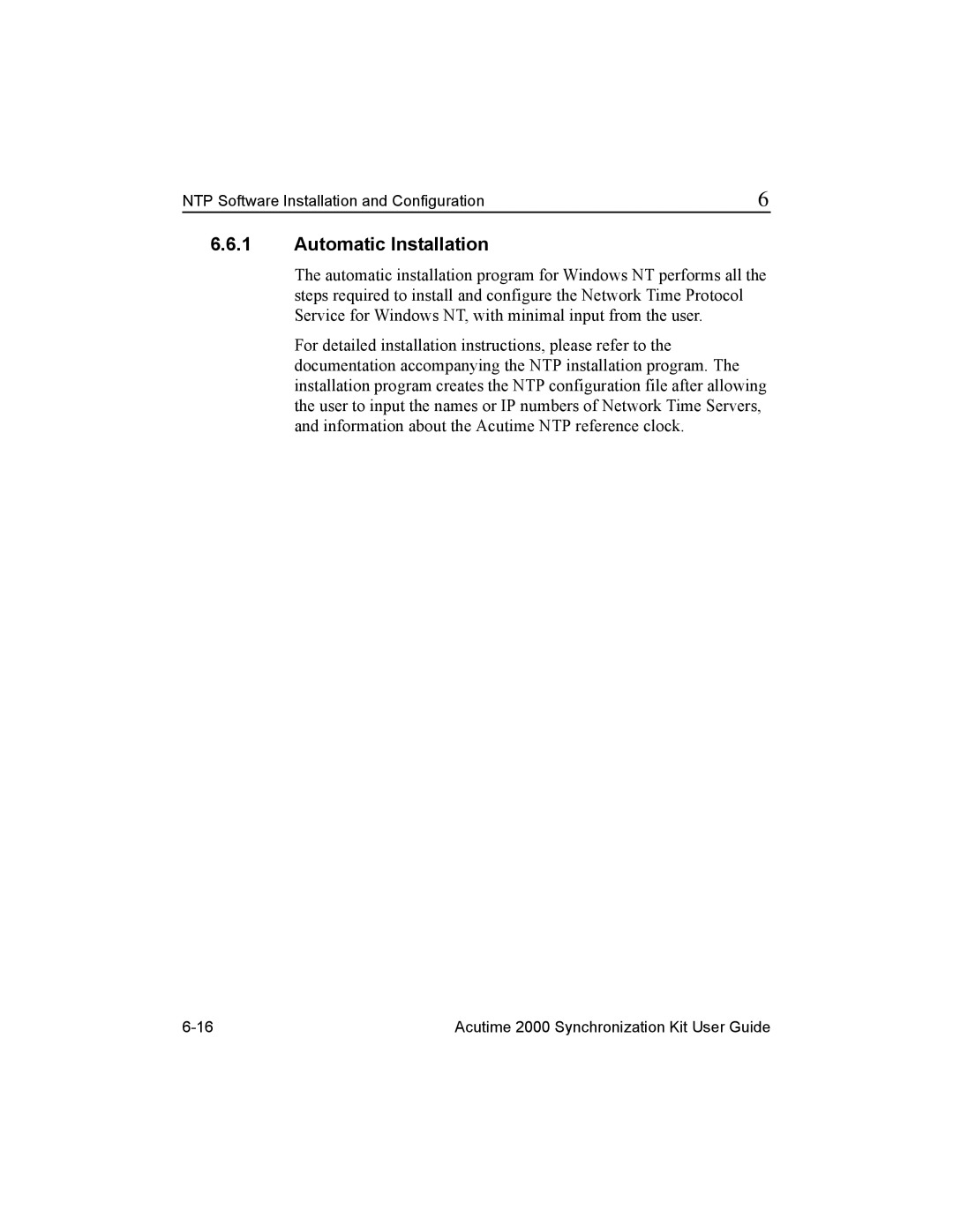 Trimble Outdoors Part Number 45005-00-ENG, AcutimeTM2000 Synchronization Kit manual Automatic Installation 