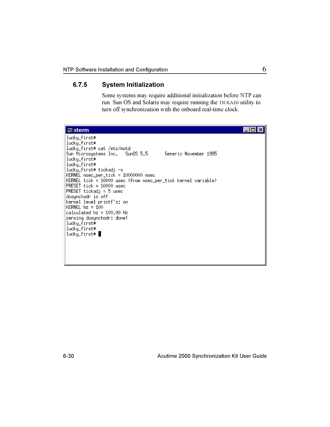 Trimble Outdoors Part Number 45005-00-ENG, AcutimeTM2000 Synchronization Kit manual System Initialization 