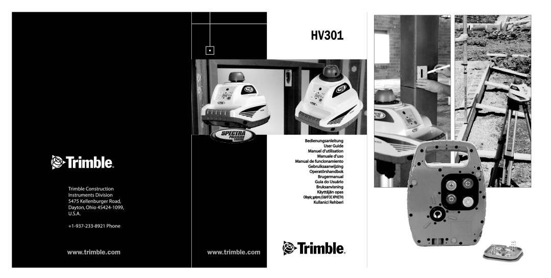 Trimble Outdoors HV301 manual 
