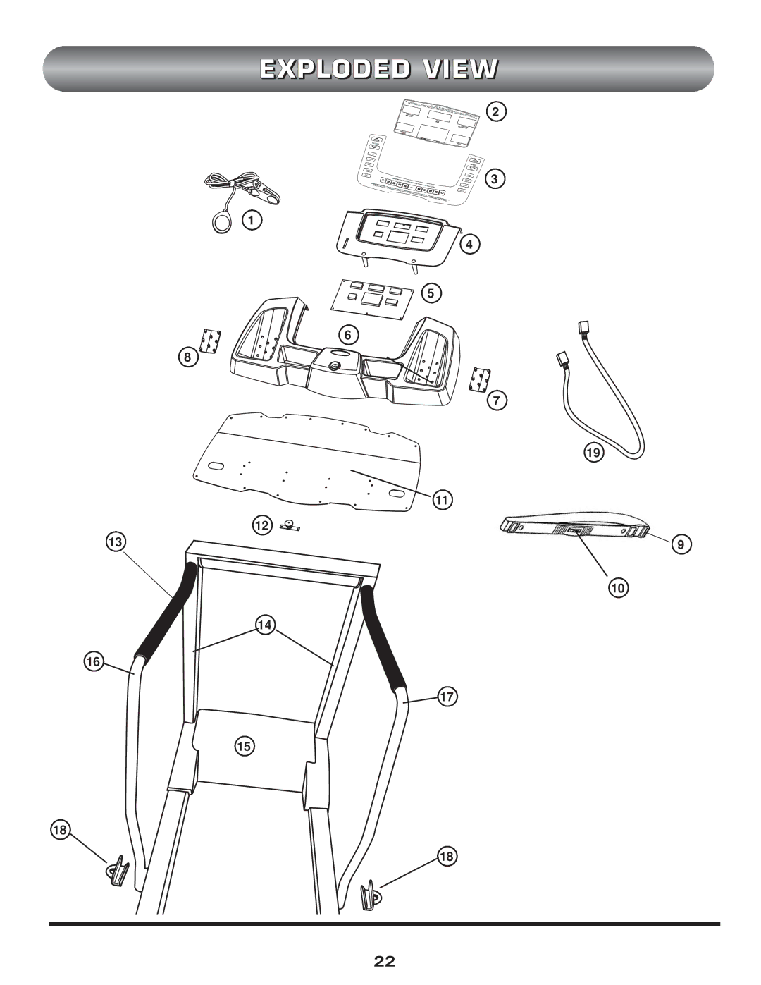 Trimline t523 manual Exploded View 