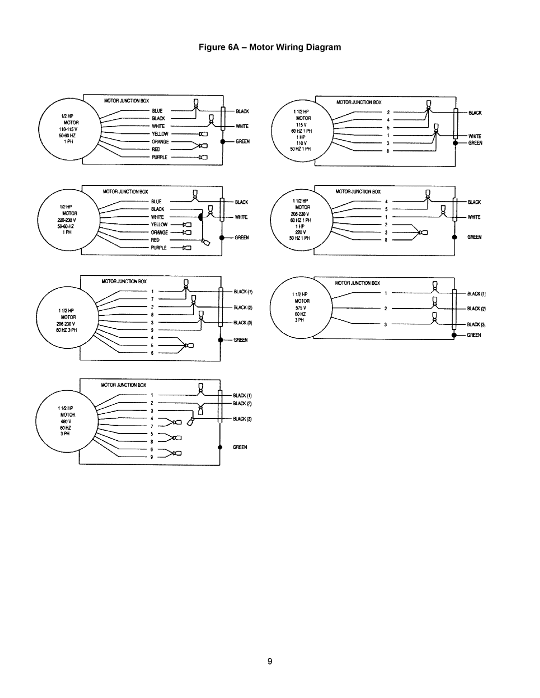 Trion 600M manual Motor Wiring Diagram 