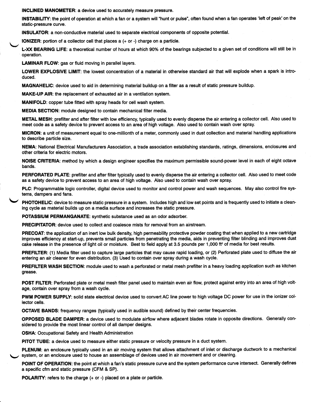 Trion Air Purification Systems manual 