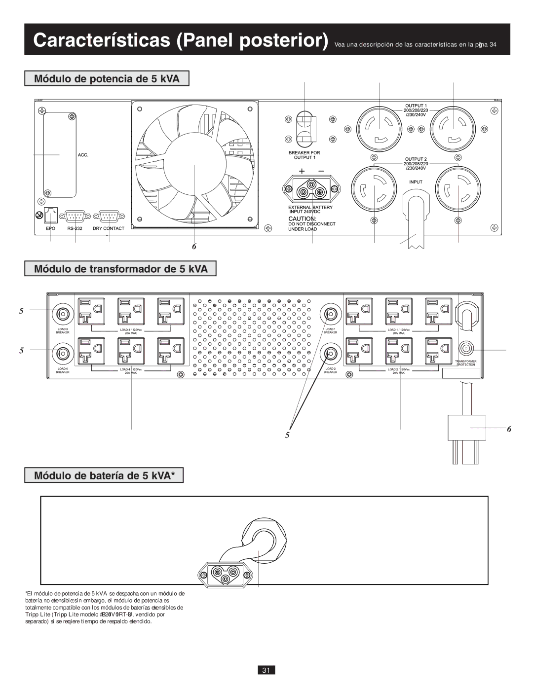 Tripp Lite 10KVA owner manual 