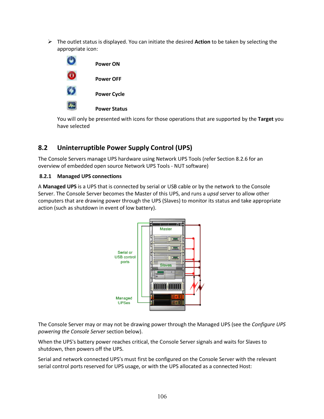 Tripp Lite B096-048, 93-2879 Uninterruptible Power Supply Control UPS, 106, Power on Power OFF Power Cycle Power Status 