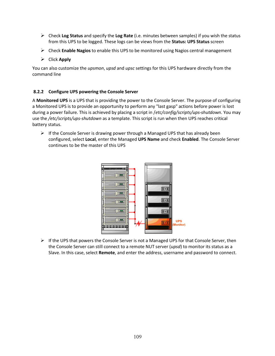 Tripp Lite B096-048, 93-2879, B096-016 owner manual 109, Configure UPS powering the Console Server 