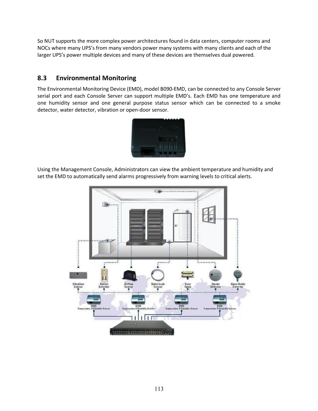 Tripp Lite B096-016, 93-2879, B096-048 owner manual Environmental Monitoring, 113 