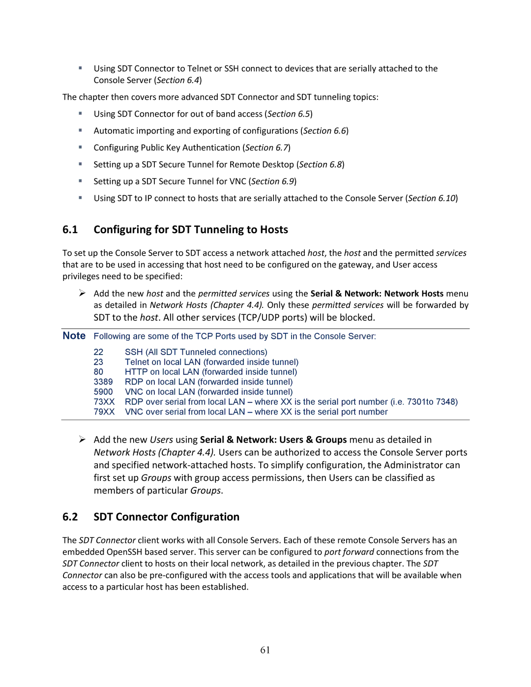 Tripp Lite B096-048, 93-2879, B096-016 owner manual Configuring for SDT Tunneling to Hosts, SDT Connector Configuration 