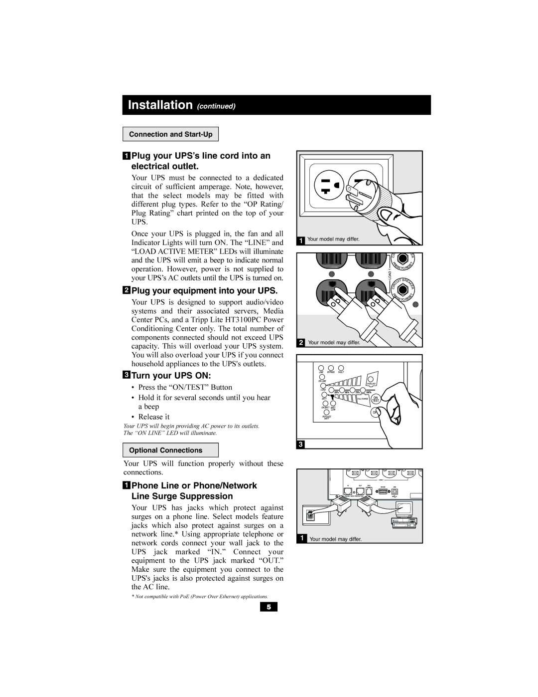 Tripp Lite Audio/Video On-Line UPS System owner manual InstallationImporant Safety Instructions 