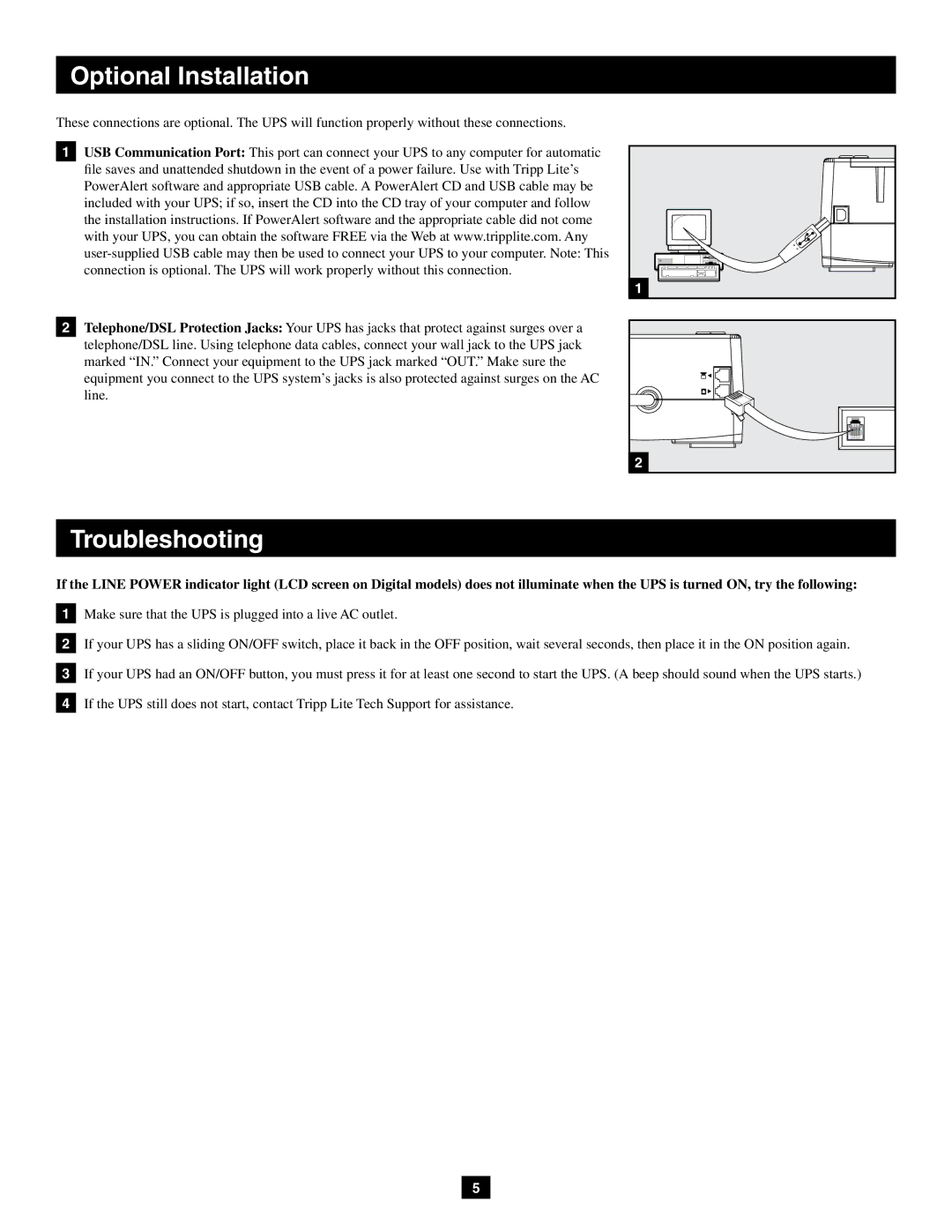 Tripp Lite AVRX550U, AVRX750U owner manual Optional Installation 