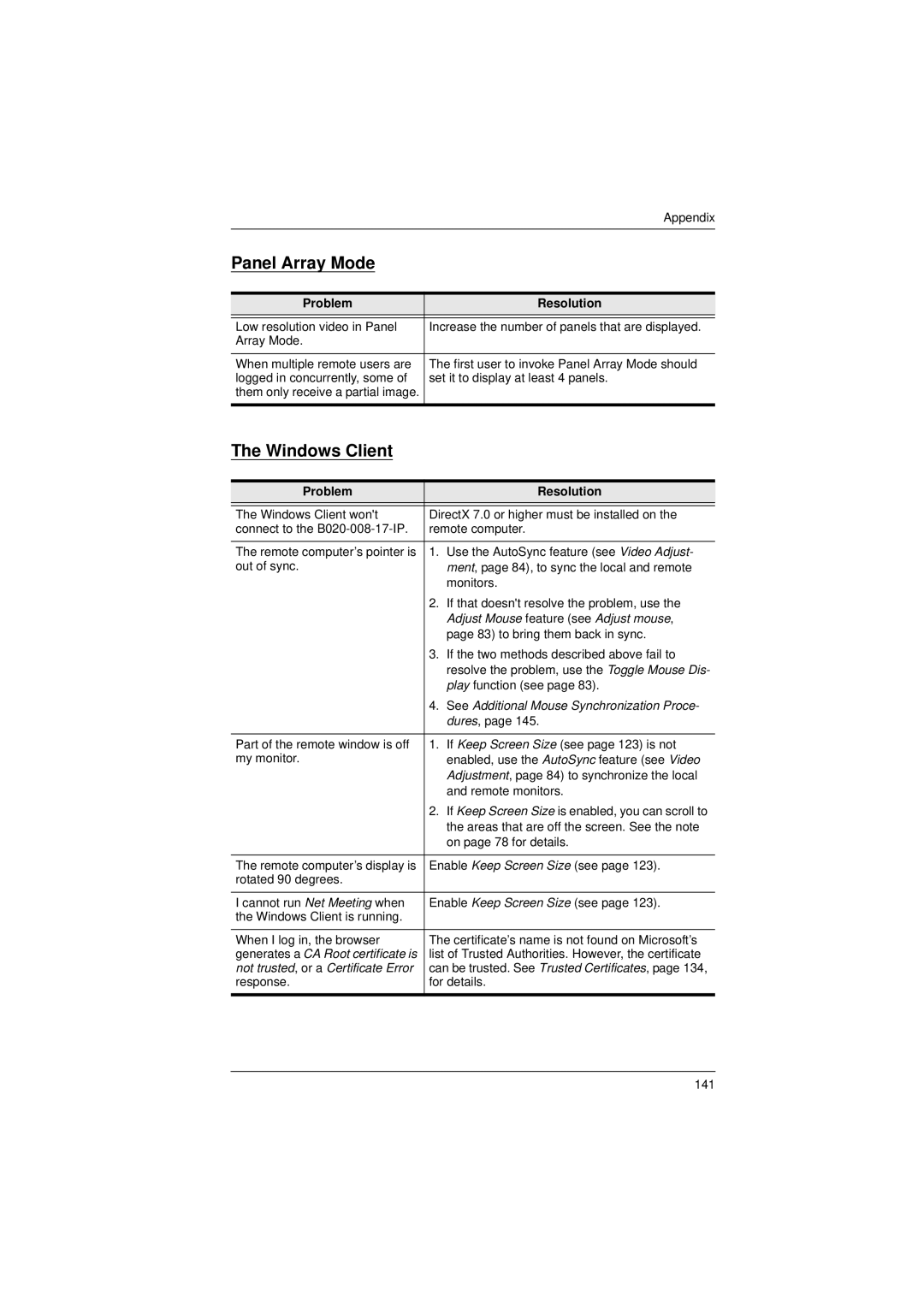 Tripp Lite B020-008-17-IP user manual Panel Array Mode, Windows Client 