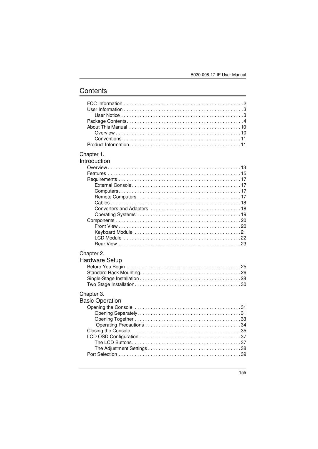 Tripp Lite B020-008-17-IP user manual 155 