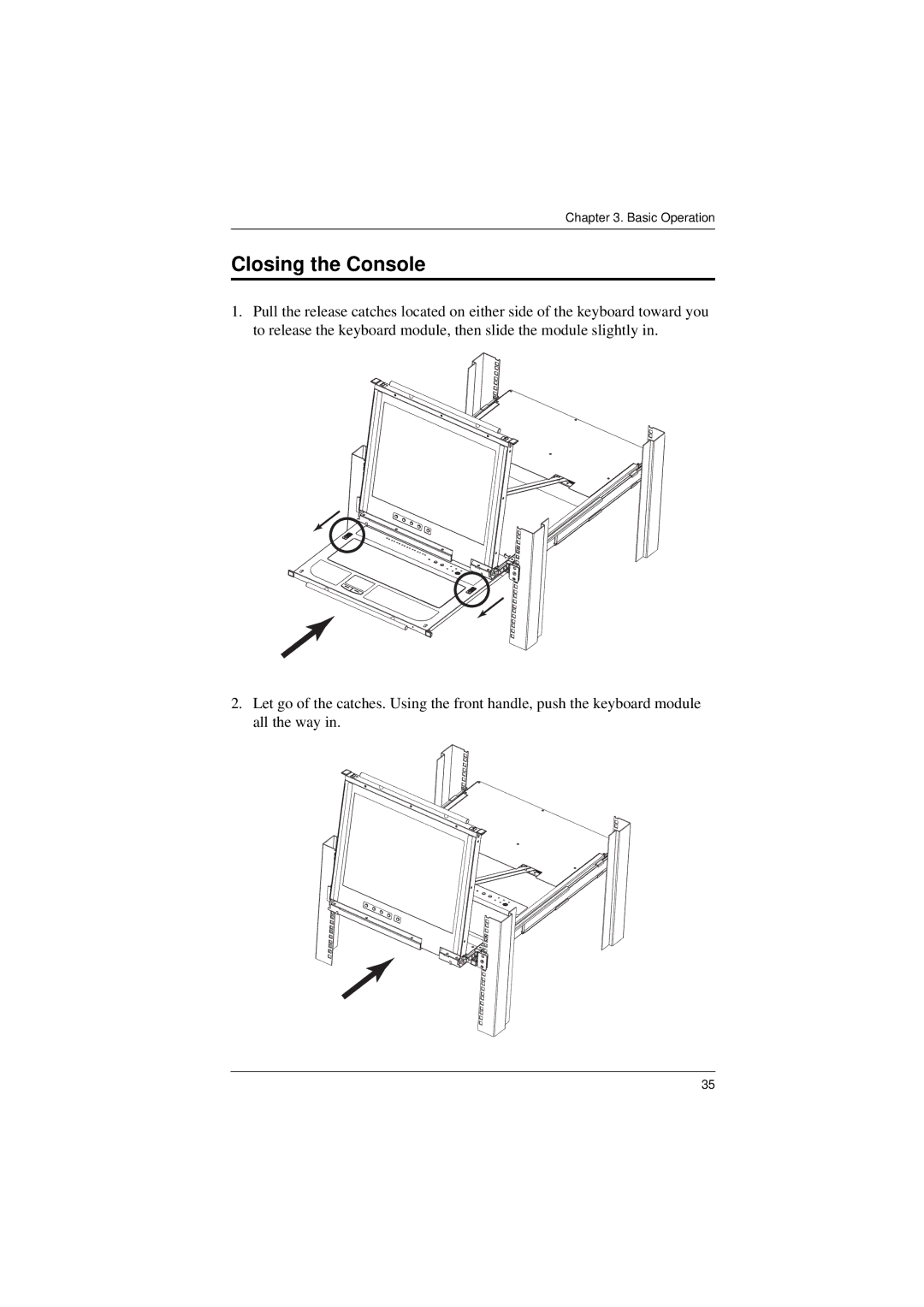 Tripp Lite B020-008-17-IP user manual Closing the Console 