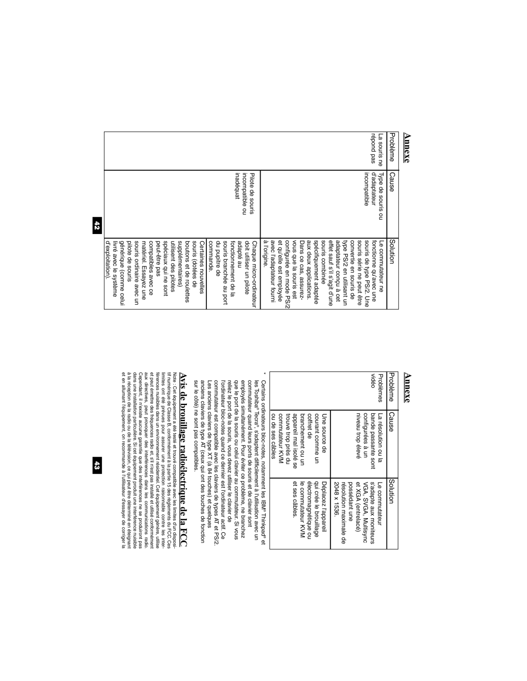 Tripp Lite B022-002-KT-R, B022-004-R user manual Avis de brouillage radioélectrique de la FCC 