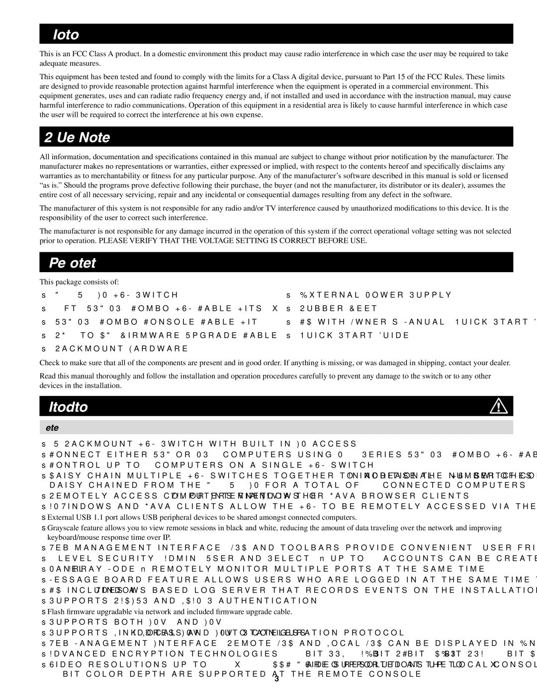 Tripp Lite B022-U08-IP owner manual FCC Information, User Notice, Package Contents, Introduction 