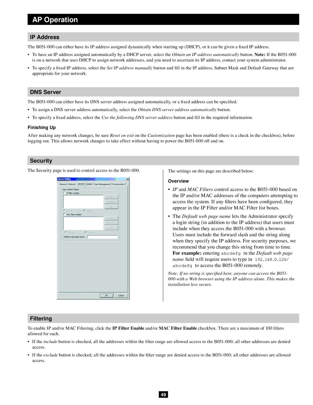 Tripp Lite B051-000 IP owner manual Finishing Up, Overview 