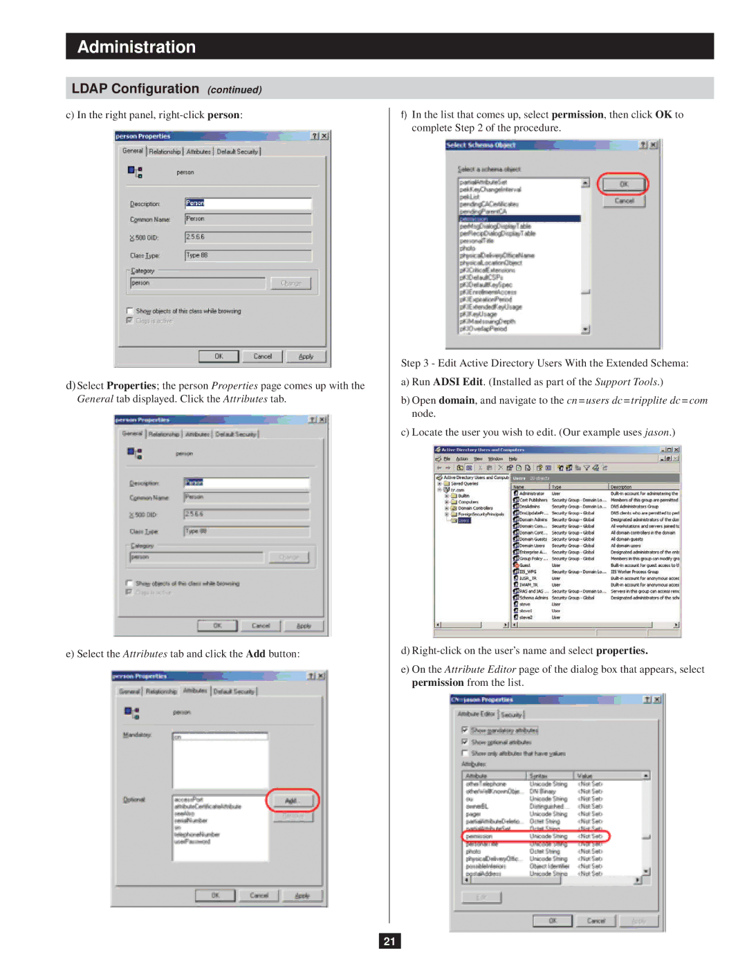 Tripp Lite B051-000 owner manual Administration 