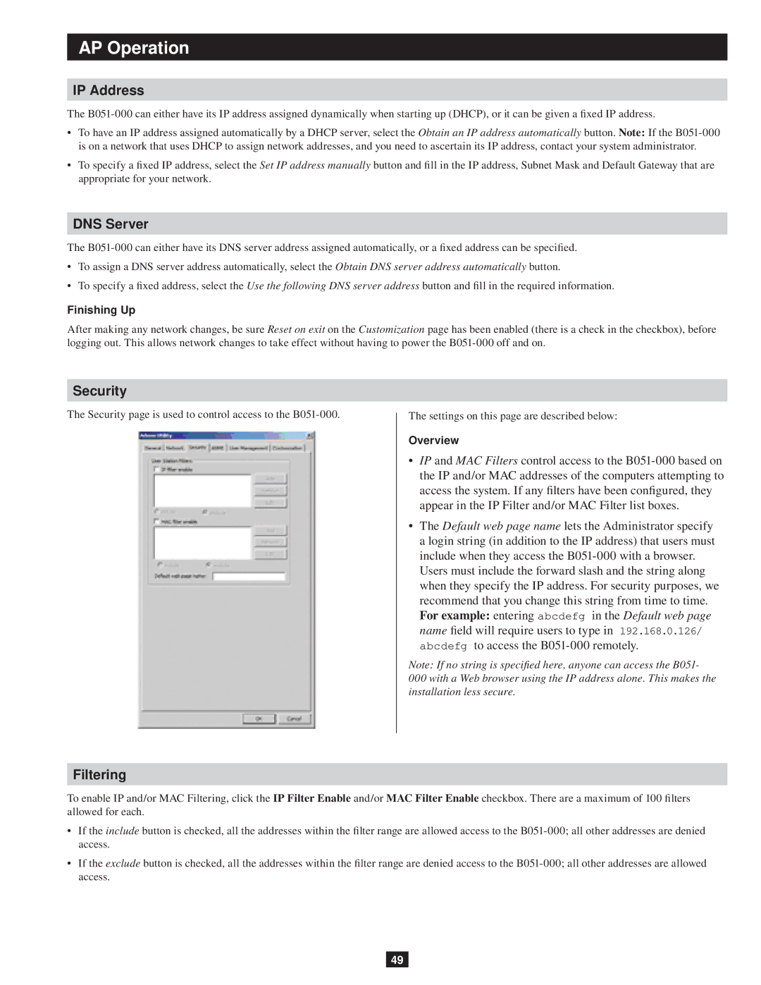 Tripp Lite B051-000 owner manual Finishing Up, Overview 