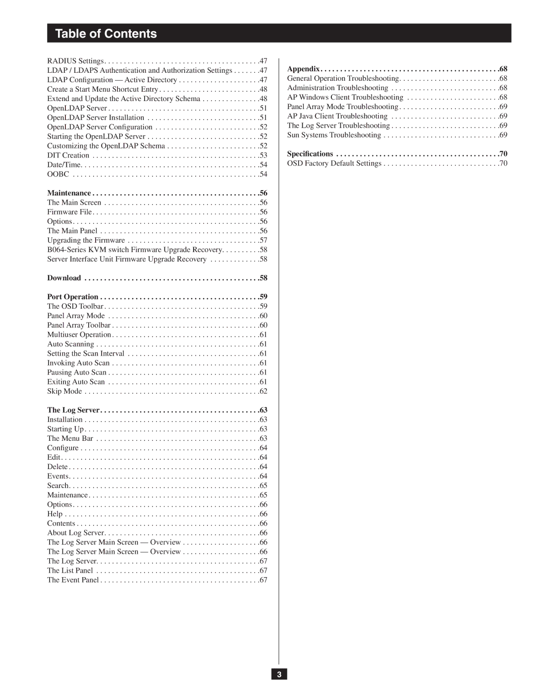 Tripp Lite B064-032-02-IP, B064-016-02-IP, B064-032-04-IP owner manual Specifications 