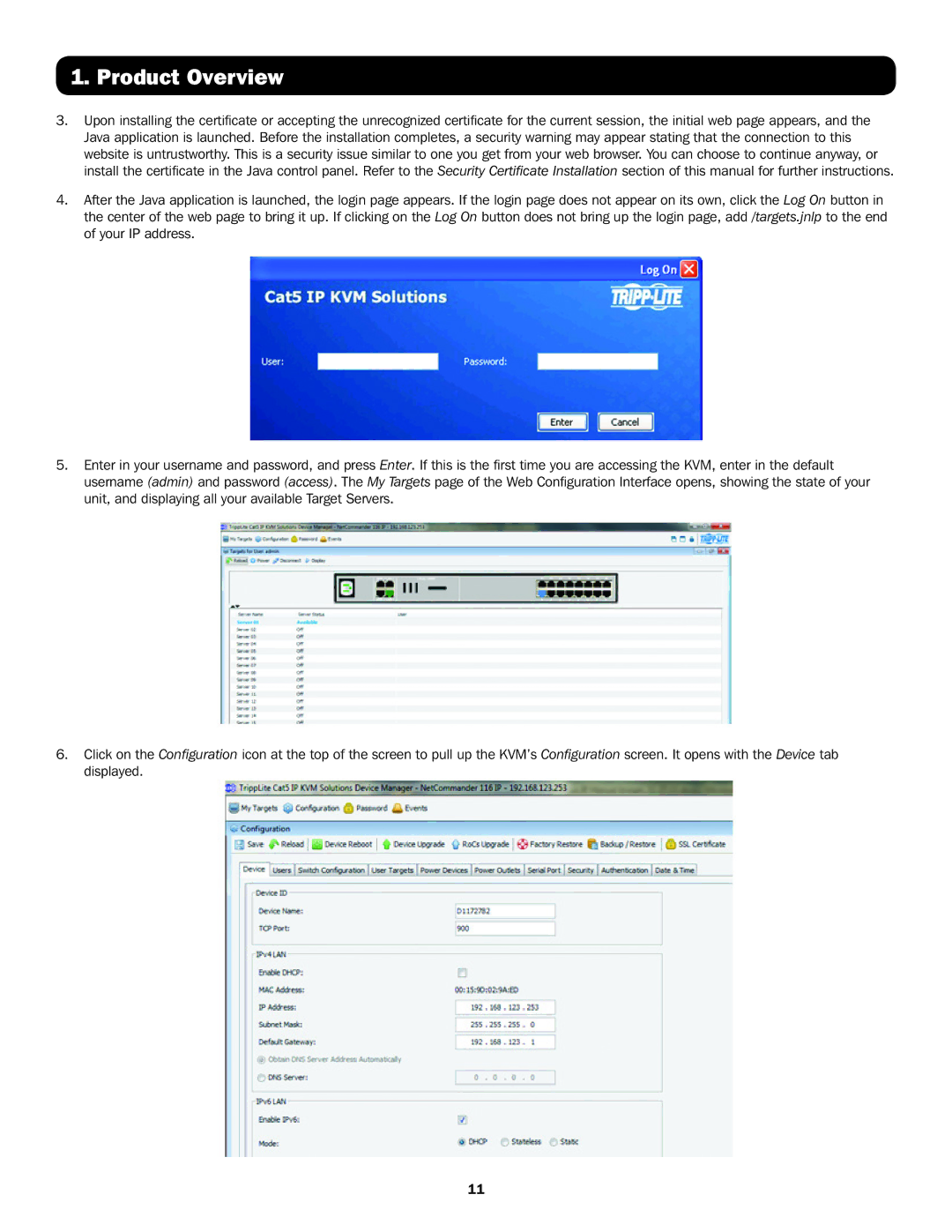 Tripp Lite B070-008-19-IP, B072-016-IP, B070-016-19-IP, B072-008-IP owner manual Product Overview 