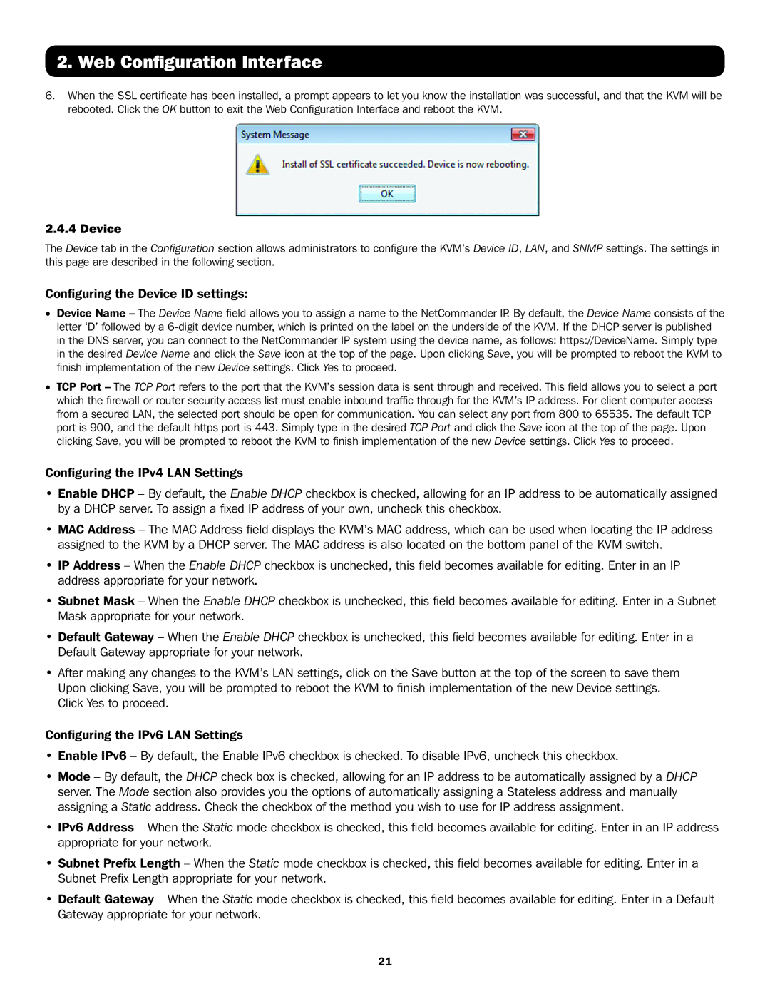 Tripp Lite B070-016-19-IP, B072-016-IP, B072-008-IP, B070-008-19-IP owner manual Configuring the Device ID settings 