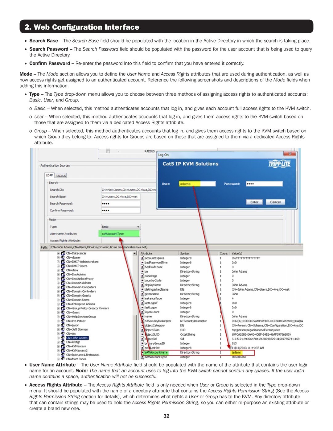 Tripp Lite B072-016-IP, B070-016-19-IP, B072-008-IP, B070-008-19-IP owner manual Basic, User, and Group 