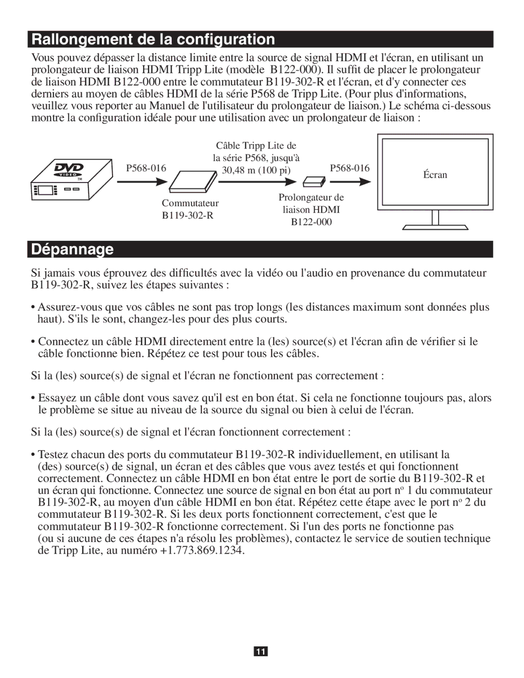 Tripp Lite B119-302-R owner manual Commutateur 