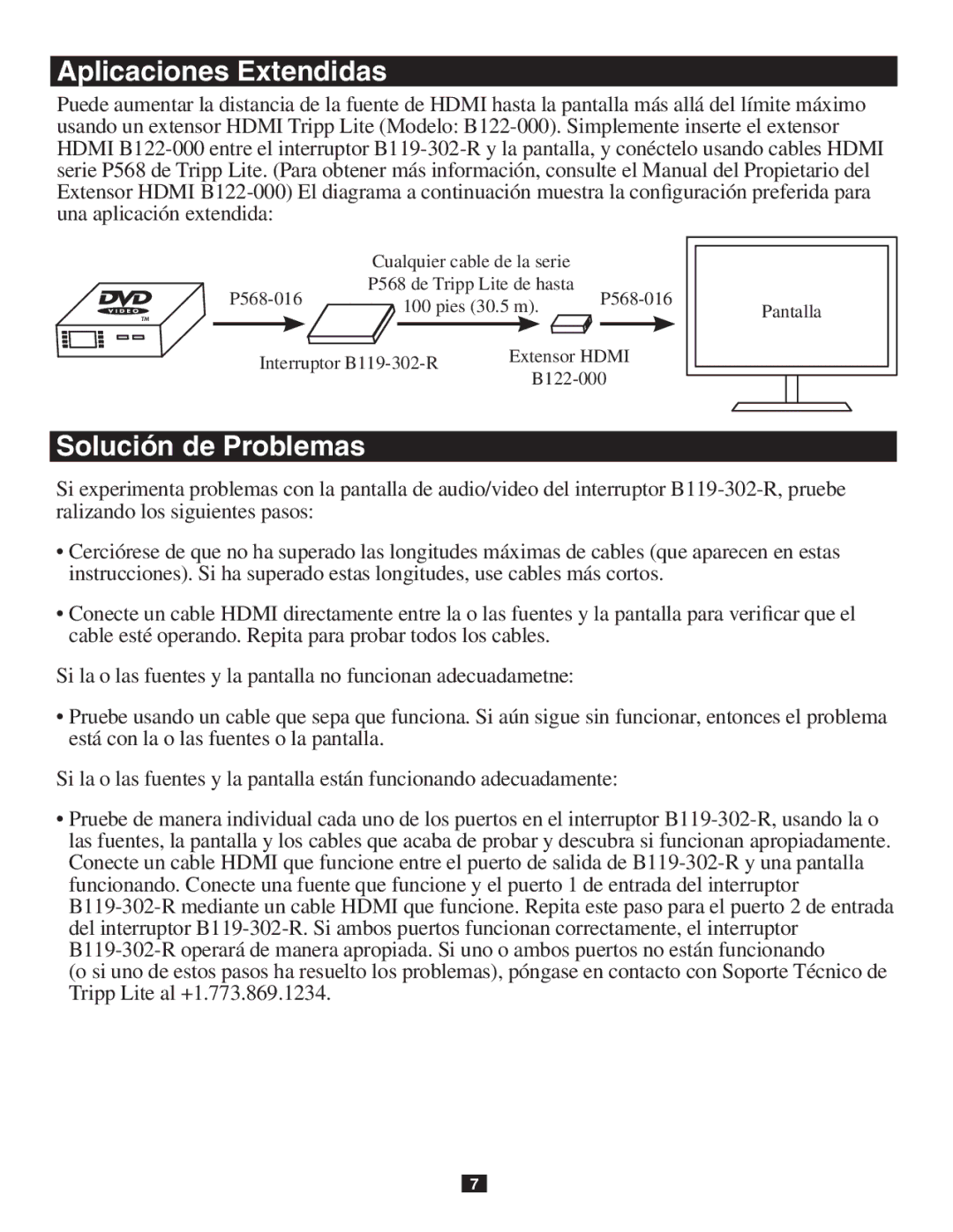 Tripp Lite owner manual Interruptor B119-302-R 