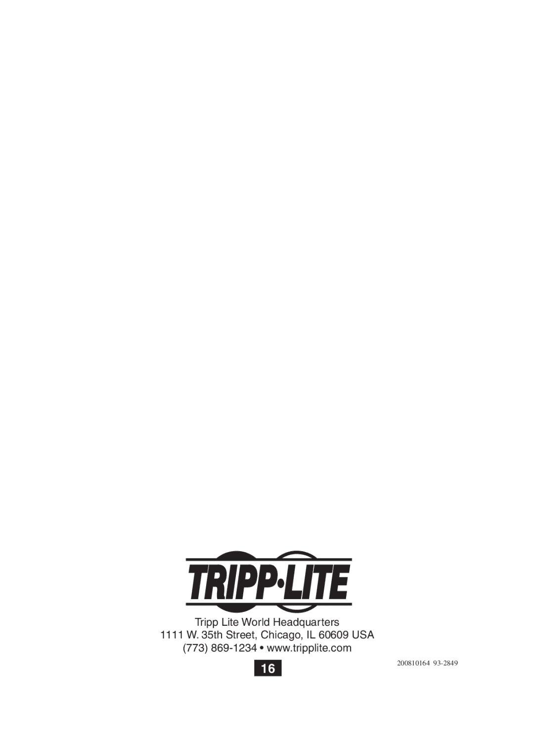 Tripp Lite B130-101 owner manual 200810164 