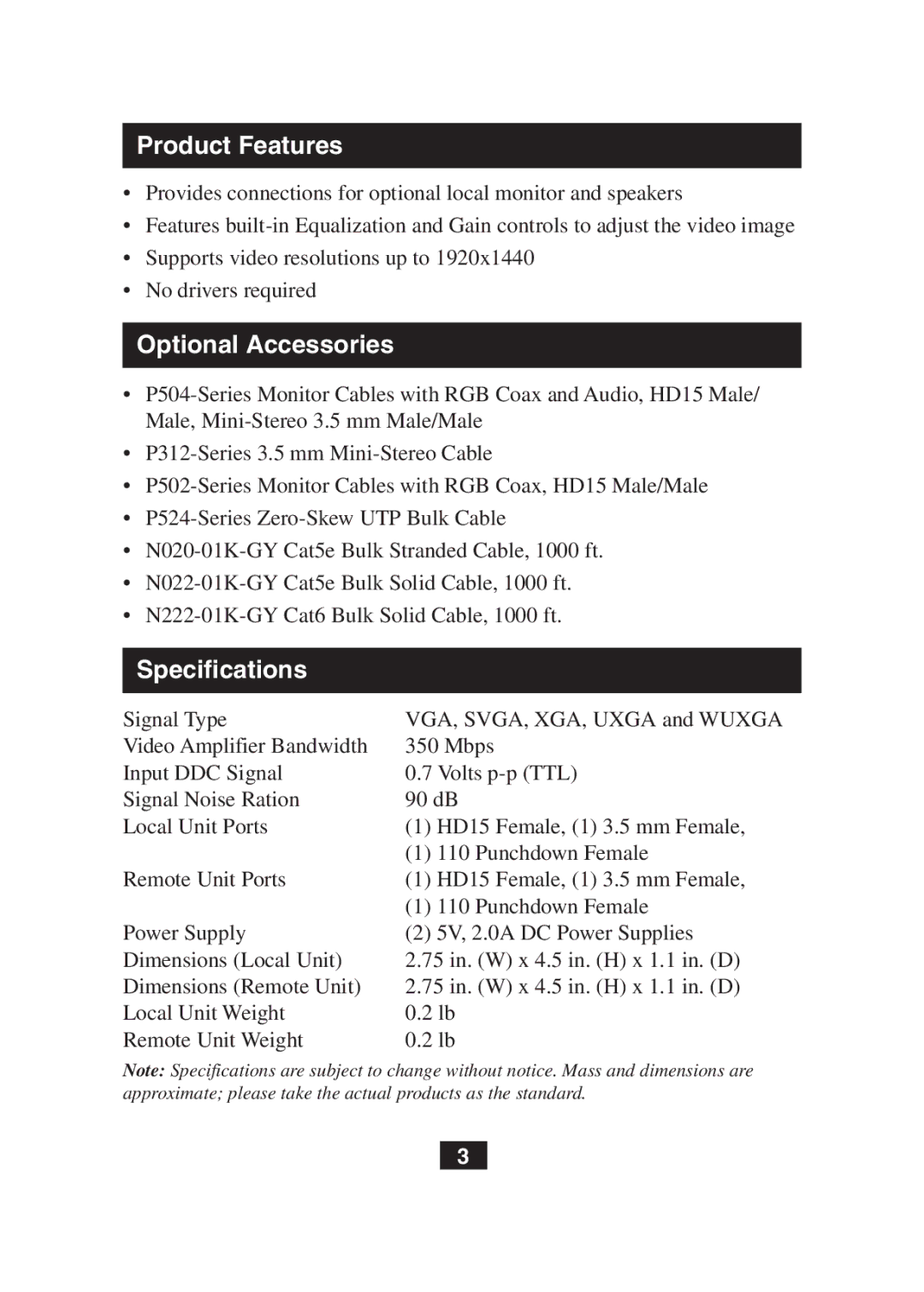 Tripp Lite B130-101A-WP owner manual Product Features 