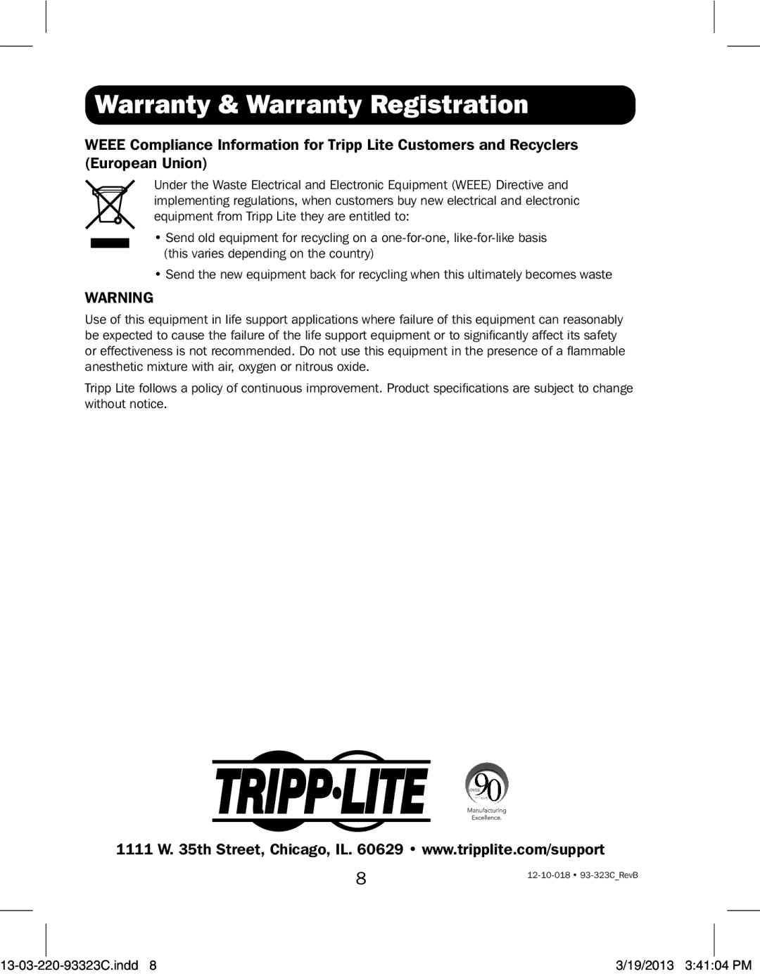 Tripp Lite B156-002-HDMI, B156-002-DVI owner manual 12-10-018 93-323CRevB 