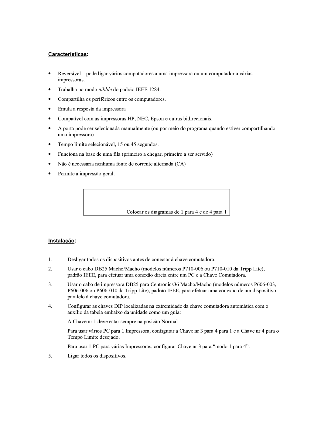 Tripp Lite B170-004-R user manual Características 