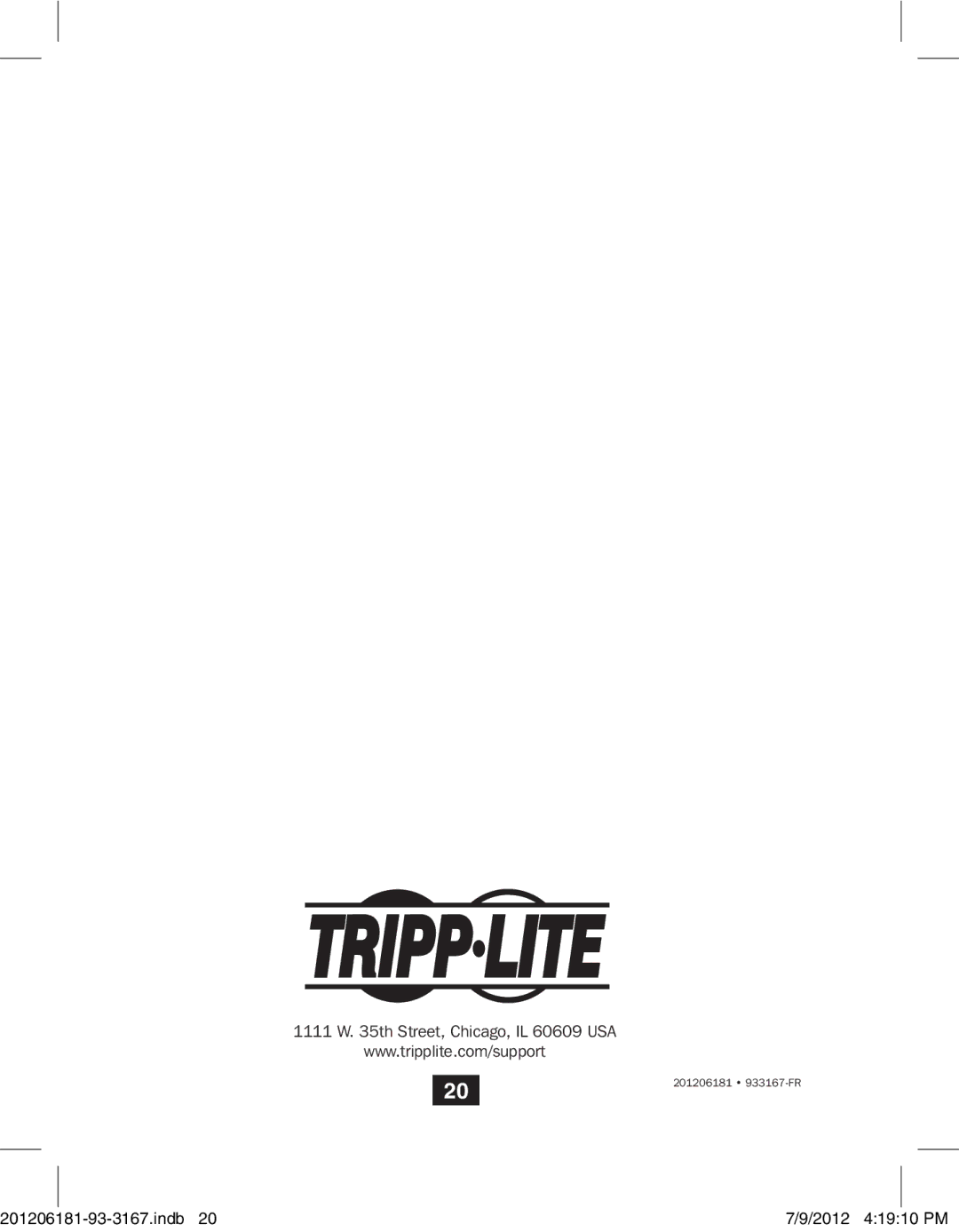 Tripp Lite B203-104 owner manual 201206181 933167-FR 