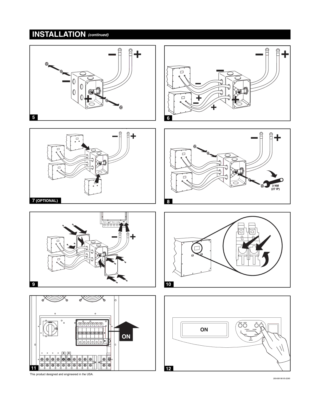 Tripp Lite BPMULTI owner manual Installation 