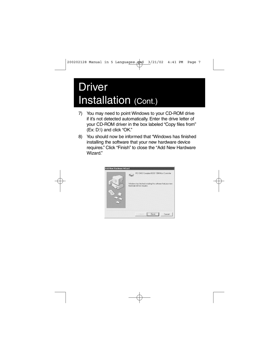 Tripp Lite F200-003-R user manual Driver Installation Cont 