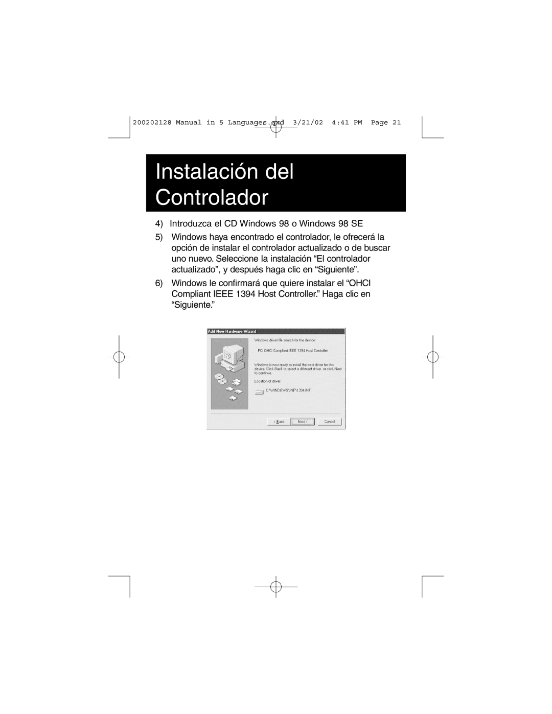 Tripp Lite F200-003-R user manual Instalación del Controlador 