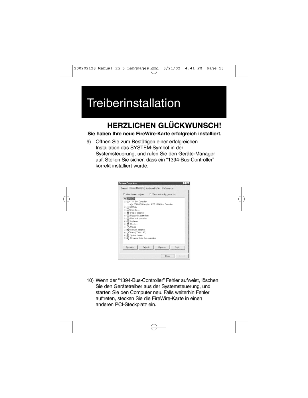 Tripp Lite F200-003-R user manual Herzlichen Glückwunsch 