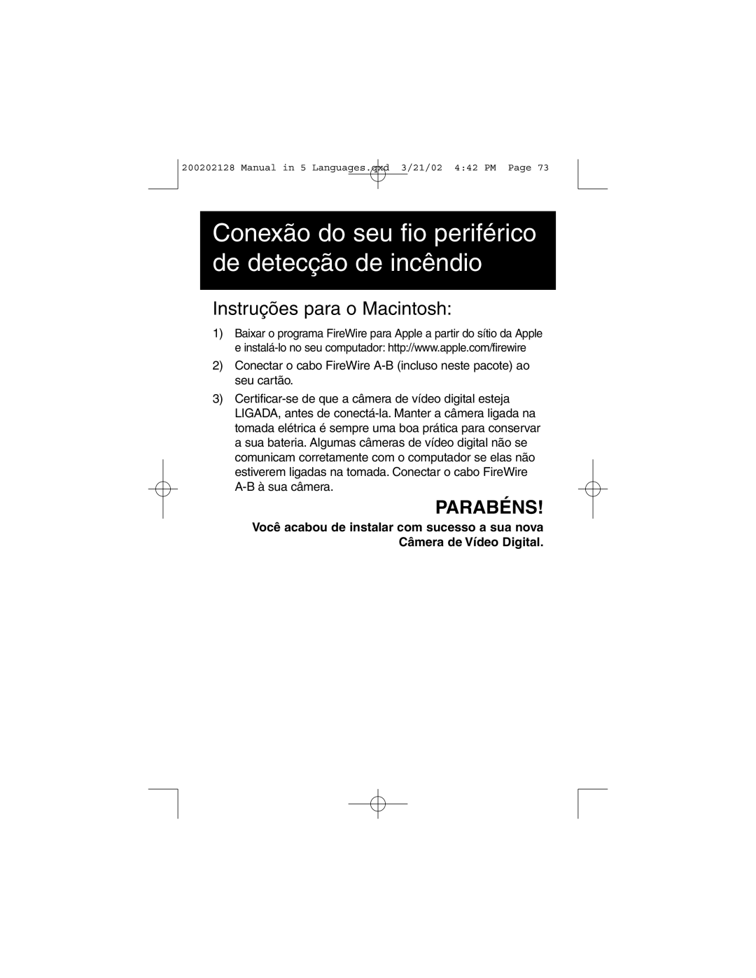 Tripp Lite F200-003-R user manual Instruções para o Macintosh 