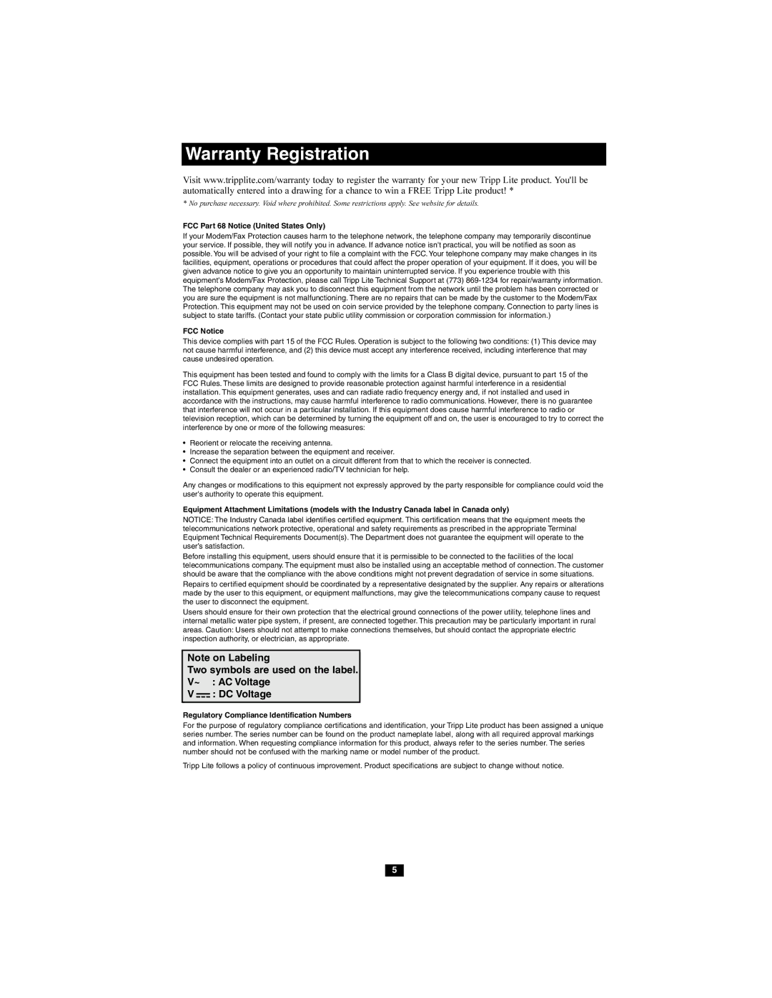 Tripp Lite POS Series owner manual Two symbols are used on the label 