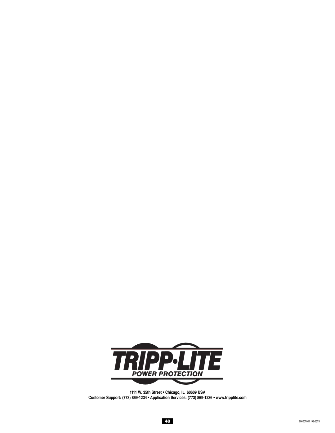 Tripp Lite Single-Phase 7.5kVA, Single-Phase 10kVA owner manual 200607001 