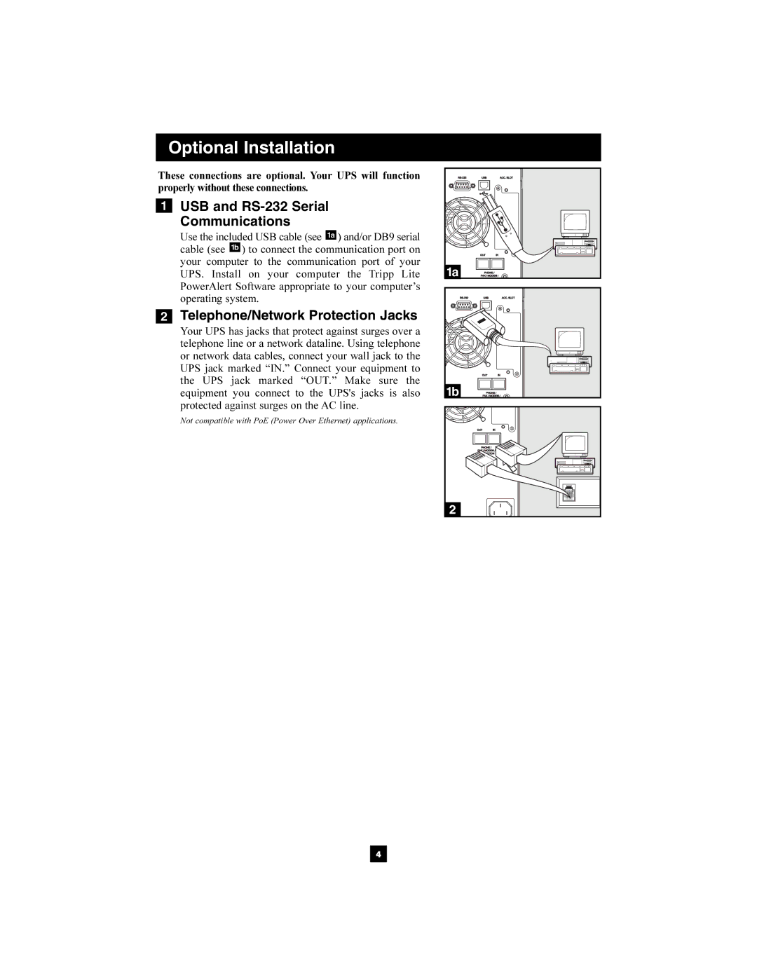 Tripp Lite SMX1500SLT, SMX750SLT, SMX1050SLT owner manual USB and RS-232 Serial Communications 