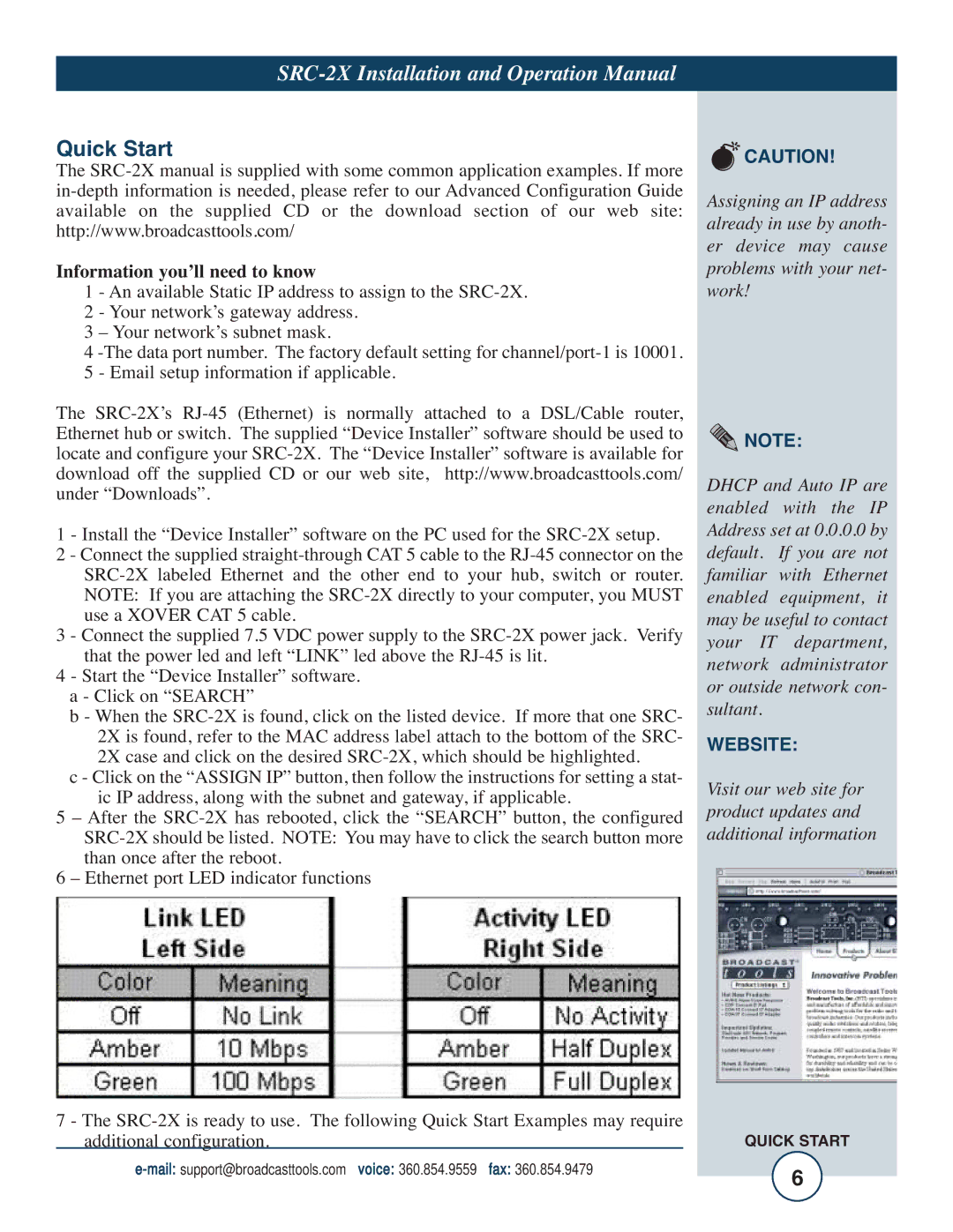 Tripp Lite SRC-2X operation manual Quick Start, Information you’ll need to know 