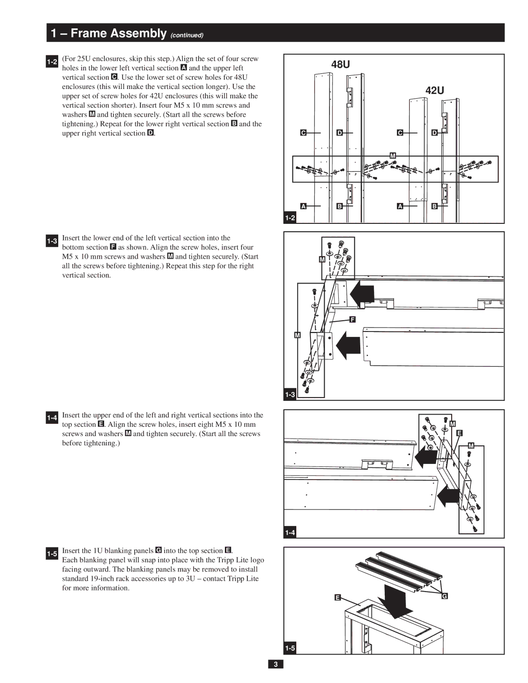 Tripp Lite SREXTENDER owner manual 42U 