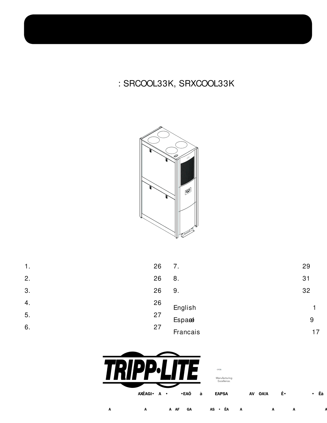 Tripp Lite SRCOOL33K, SRXCOOL33K Электрические соединения Подготовка места монтажа, Расположение устройства 