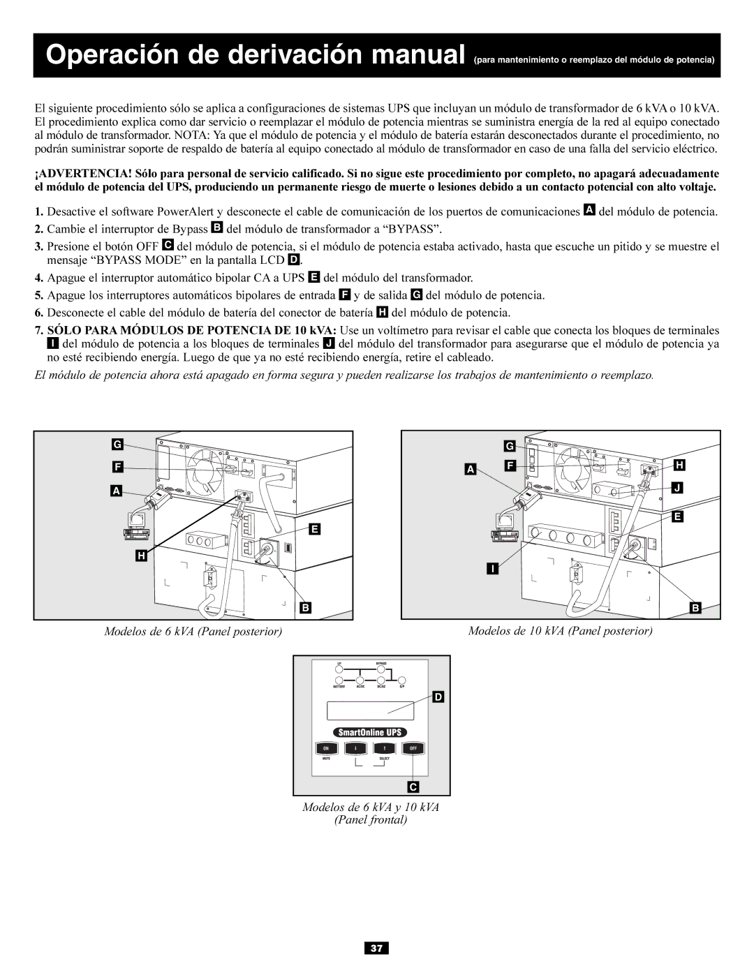 Tripp Lite SU6000RT3UXR, SU10KRT3U owner manual 