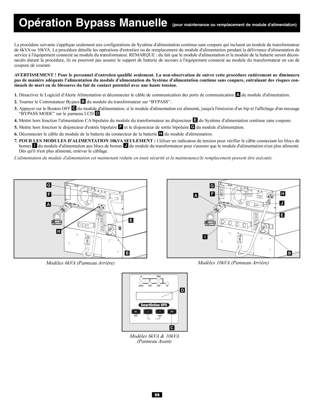 Tripp Lite SU10KRT3U, SU6000RT3UXR owner manual 