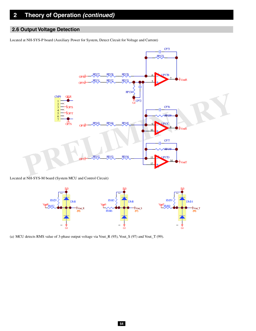 Tripp Lite SU60KX manual Output Voltage Detection, Located at NH-SYS-M board System MCU and Control Circuit 