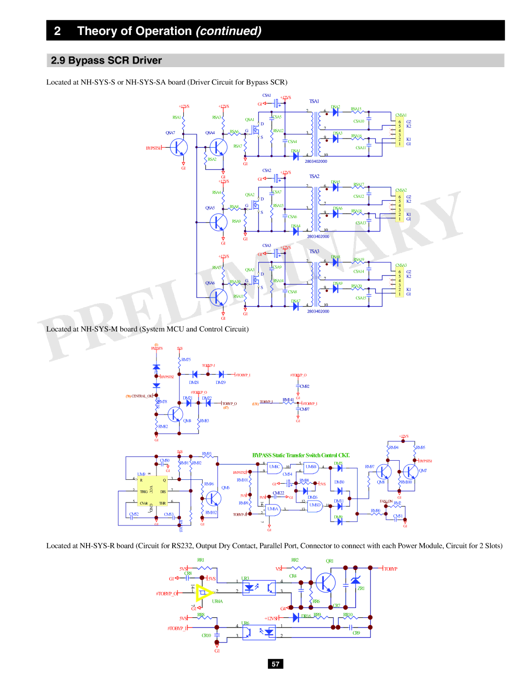 Tripp Lite SU60KX manual Bypass SCR Driver, TSA1 