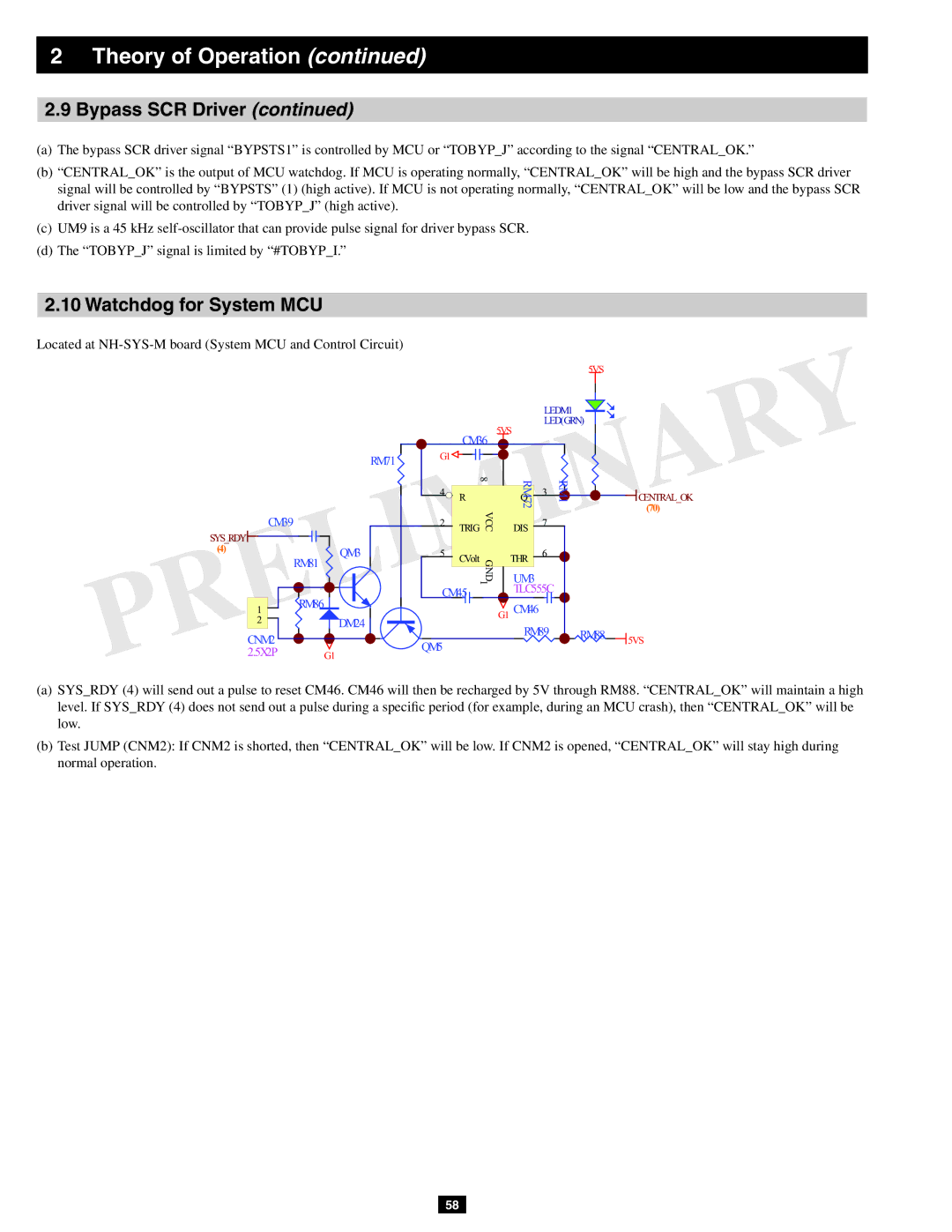 Tripp Lite SU60KX manual Watchdog for System MCU 