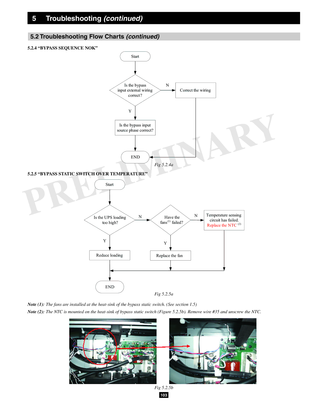 Tripp Lite SU60KX manual Bypass Sequence NOK, Bypass Static Switch Over Temperature 